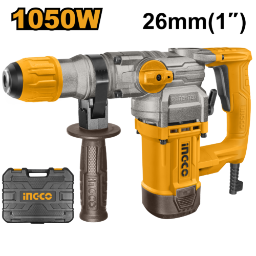 Electric Hammer Drill 1050W (RH10506) – Concrete & Masonry Tool INGCO Electric Hammer Drill 1050W (RH10506) – Concrete & Masonry Tool | INGCO