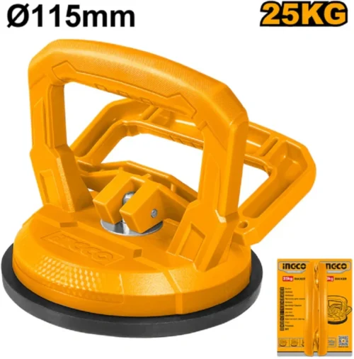 Glass & Tile Lifting Sucker (HSU012501) – 115mm Large Suction Cup 25kg Max Load Capacity for Safe Handling INGCO Glass & Tile Lifting Sucker (HSU012501) – 115mm Large Suction Cup 25kg Max Load Capacity for Safe Handling INGCO