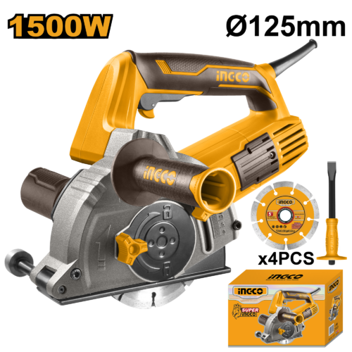 Industrial Twin-Blade Wall Chaser 1500W (WLC15008) – 125mm Disc Size Fully Adjustable 29mm Depth & 30mm Width Concrete Grooving Machine – Anti-Vibration Auxiliary Handle with 4-Pcs Diamond Cut Industrial Twin-Blade Wall Chaser 1500W (WLC15008) – 125mm Disc Size Fully Adjustable 29mm Depth & 30mm Width Concrete Grooving Machine – Anti-Vibration Auxiliary Handle with 4-Pcs Diamond Cut