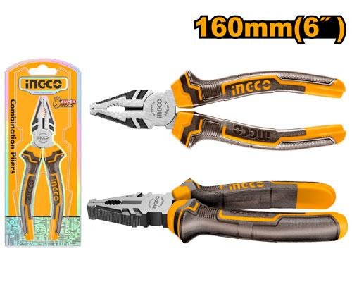 Professional Combination Pliers 6160mm (HCP08168) – Multi-Purpose Gripping, Bending & Wire Cutting Hand Tool INGCO