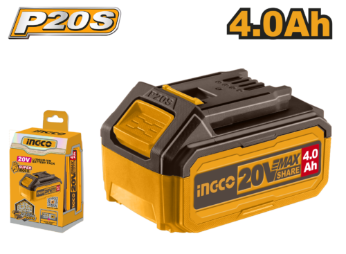 Rechargeable 20V Lithium-Ion Battery (FBLI20021) – High Capacity 4.0Ah INGCO Rechargeable 20V Lithium-Ion Battery (FBLI20021) – High Capacity 4.0Ah INGCO