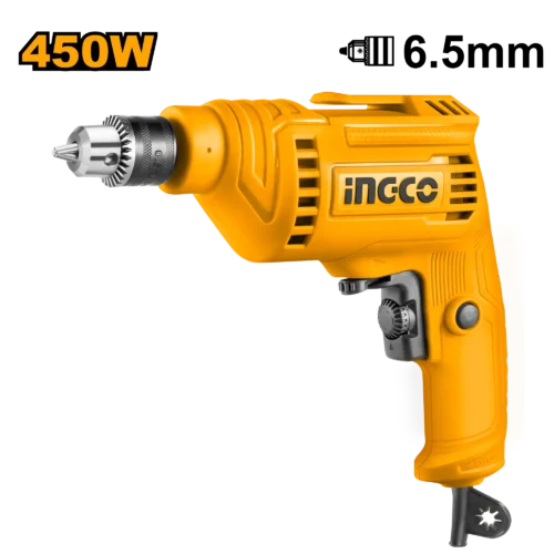 electric-drill-450w-ed45658-6-5mm-ingco Electric Drill 450W (ED45658) – 6.5mm Variable Speed Control Rotary Power Tool | INGCO