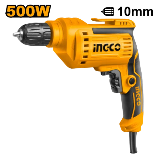 electric-drill-500w-ed500282-10mm-keyless-chuck-ingco (1) Electric Drill 500W (ED500282) – 10mm Keyless Chuck with Forward & Reverse Variable Speed Power Tool | INGCO