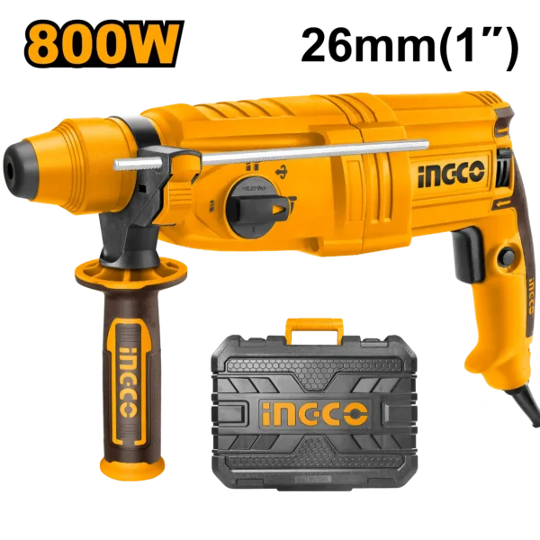 Electric Hammer Drill 800W (RGH9028) – Masonry & Concrete Work | INGCO