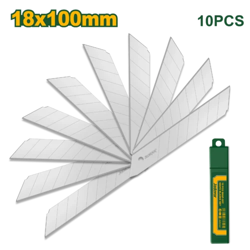Professional 18mm Snap-Off Knife Blades Set (JDMK1K18) – Razor-Sharp Carbon Steel Replacement Utility Blades | JADEVER