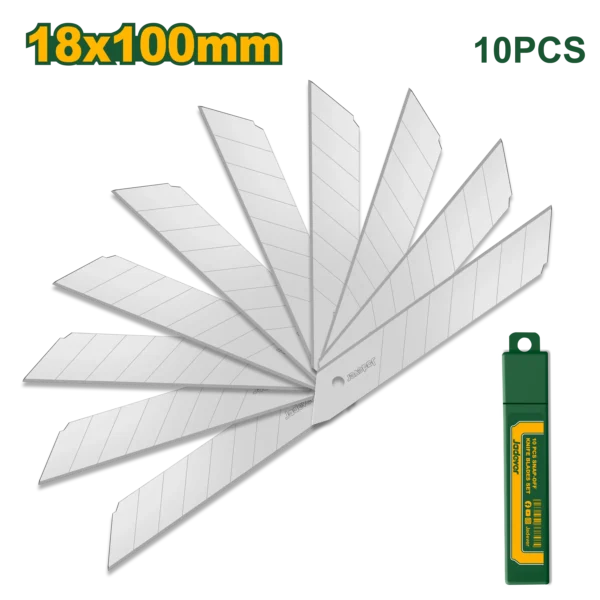 Professional 18mm Snap-Off Knife Blades Set (JDMK1K18) – Razor-Sharp Carbon Steel Replacement Utility Blades | JADEVER