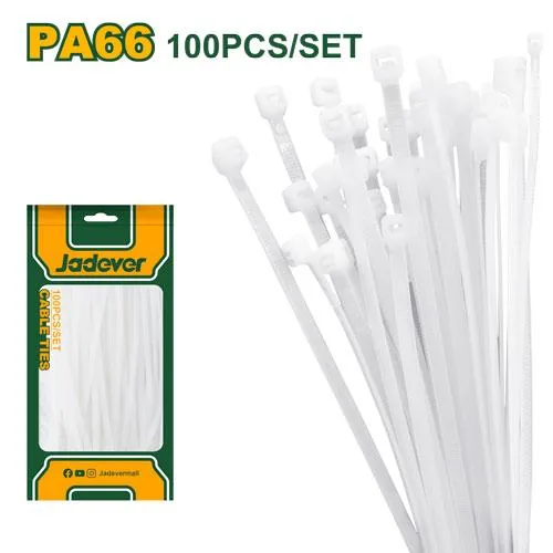 350mm Large-Diameter Cable Management Ties (JDTE335048) – 100-Pack Wide-Profile Self-Locking Fastener Fleet | JADEVER
