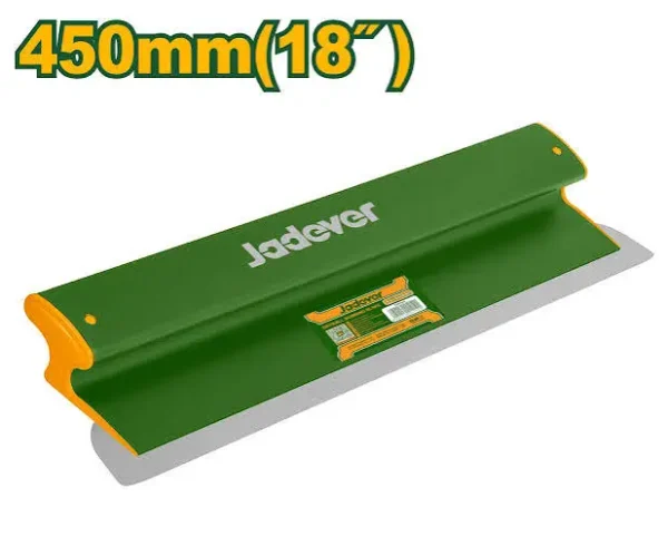 450mm Drywall Skimming Blade (JDXL2345) – 0.5mm Ultra-Flexible Stainless Steel Putty Knife 18-Inch Large Wall Finishing Spatula | JADEVER