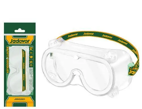High-Impact Polycarbonate Safety Goggles (JDSG2801) – Anti-Fog Industrial Eye Protection Supple Lightweight PVC Frame & Valve Ventilation | JADEVER