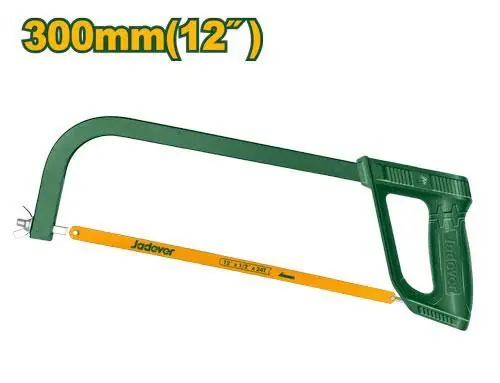 12-inch-hacksaw-frame-jdhf3138-jadever 12" Hacksaw Frame (JDHF3138) – 300mm Heavy-Duty Metal & Pipe Cutting Frame Ergonomic ABS Handle with 12" Blade Included | JADEVER