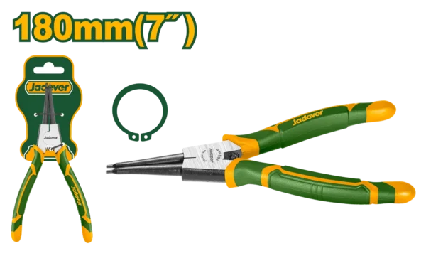 7-inch-straight-head-external-circlip-pliers-jdpl9971-jadever 7" Straight-Head External Circlip Pliers (JDPL9971) – 1.8mm Tip Carbon Steel Snap Ring Pliers for Shaft & Axle Retaining Rings | JADEVER