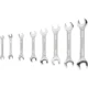 Taparia DEP 08 Double Ended Open Spanner Set (8 Pcs) - 6x7mm to 20x22mm Chrome Vanadium Steel, Hardened & Tempered